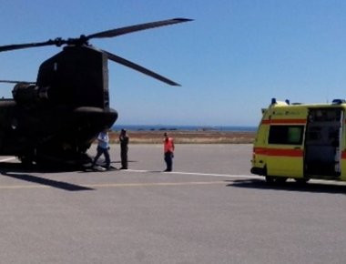 Αεροδιακομιδές της Αεροπορίας Στρατού με CH-47D δυο ασθενών και μίας εγκύου (φωτό)